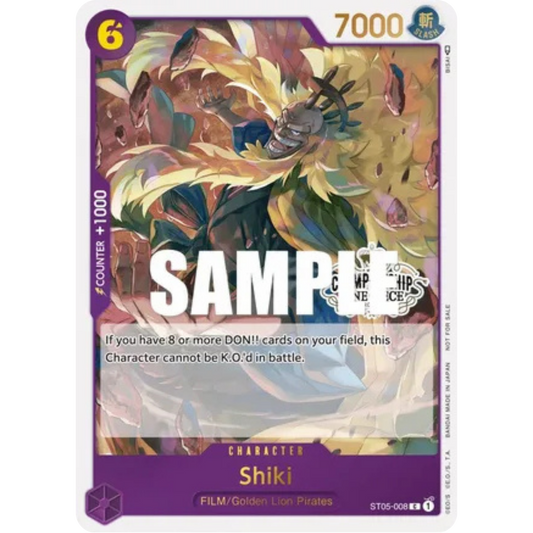 Shiki (Store Championship Participation Pack Vol. 2) (ST05-008) - One Piece Promotion Cards Foil