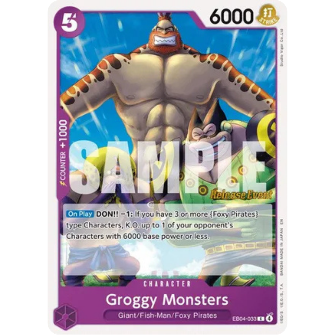 Groggy Monsters (EB04-033) - The Azure Sea's Seven Release Event Cards
