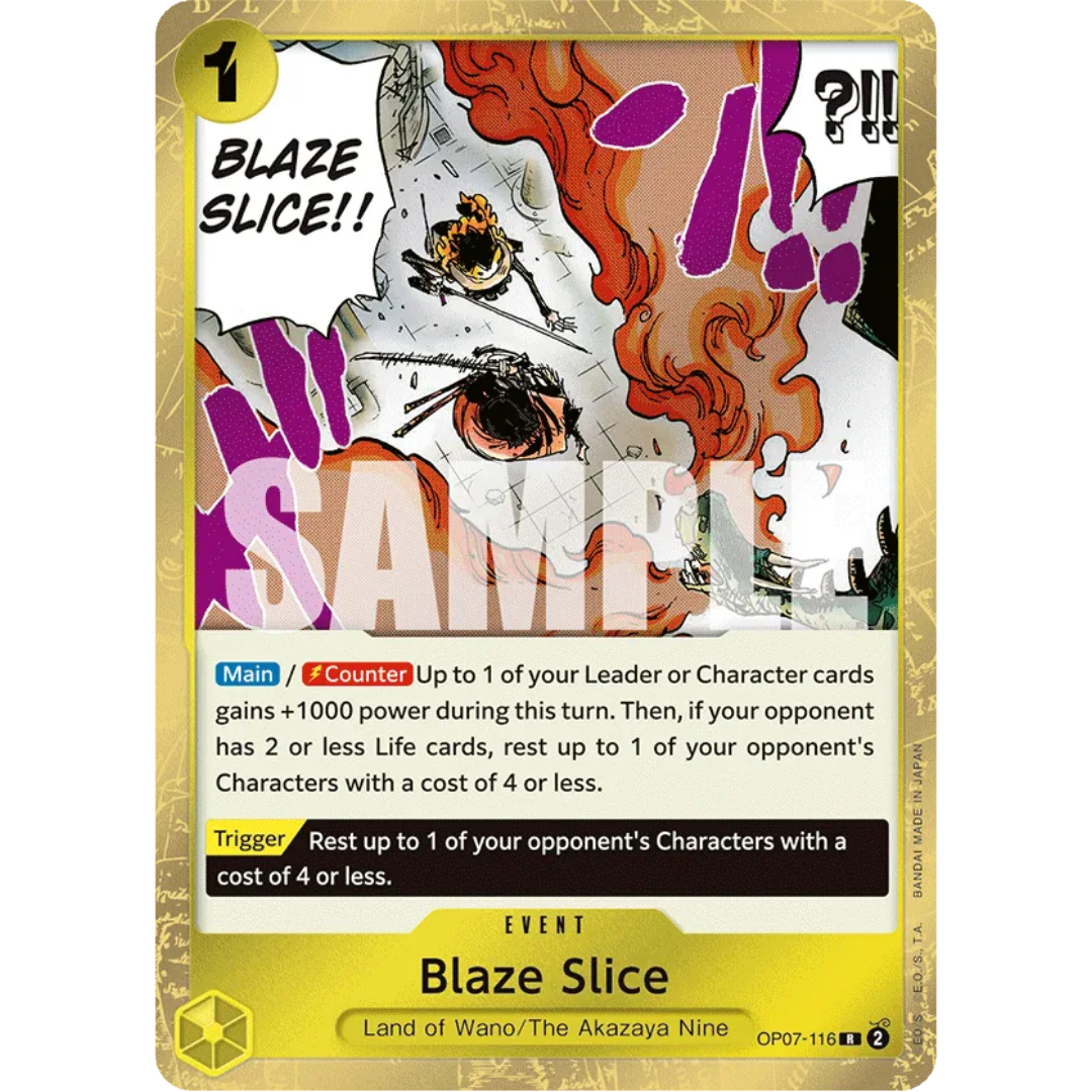 Blaze Slice (OP07-116) - 500 Years in the Future Foil