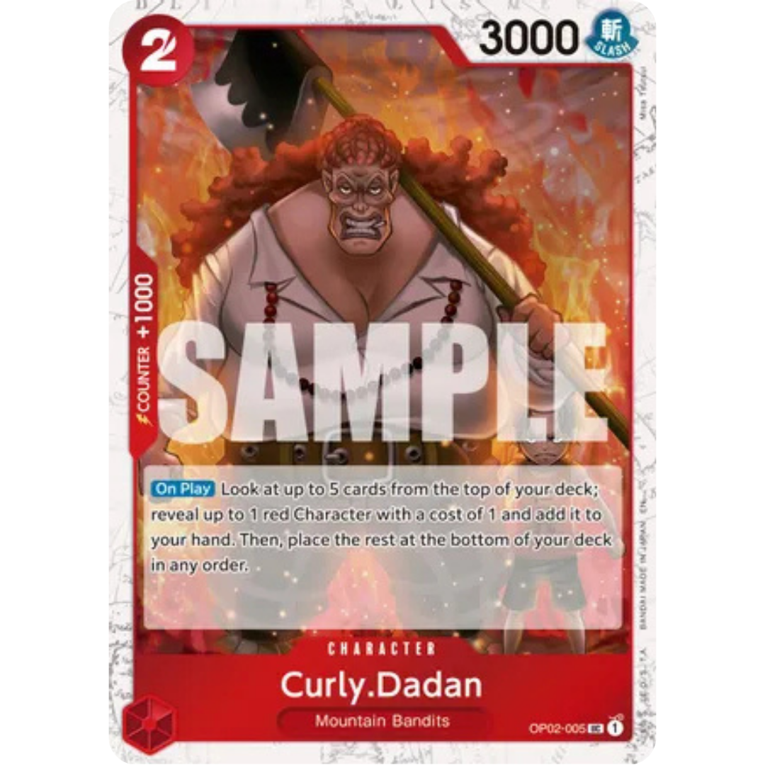 Curly.Dadan (Pirate Foil) (OP02-005) - Premium Booster -The Best- Vol. 2 Foil