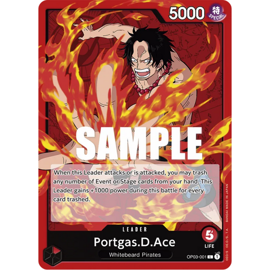 Portgas.D.Ace (OP03-001) - Pillars of Strength