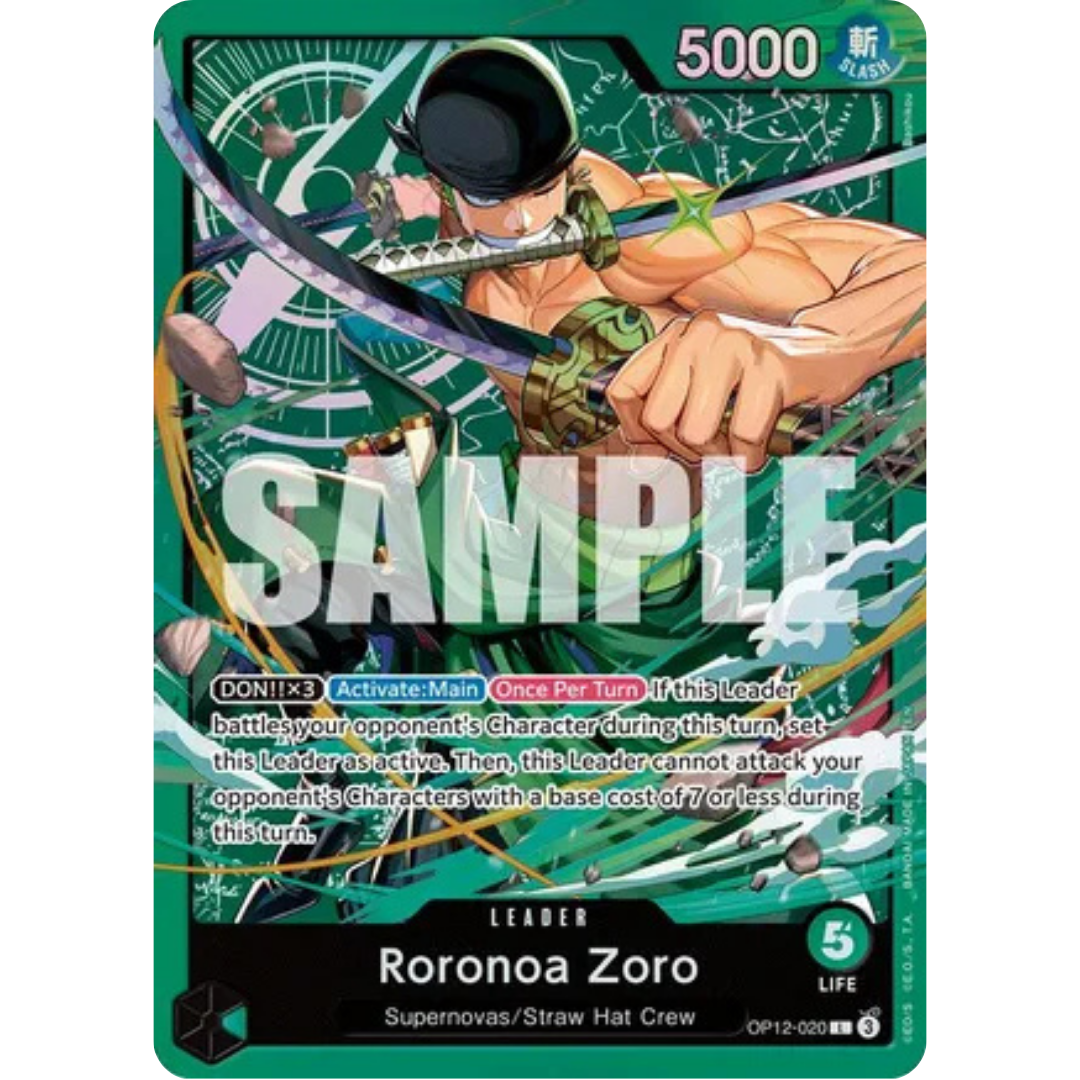 Roronoa Zoro (OP12-020) (OP12-020) - Starter Deck 32: GREEN Roronoa Zoro Foil