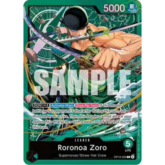 Roronoa Zoro (OP12-020) (OP12-020) - Starter Deck 32: GREEN Roronoa Zoro Foil
