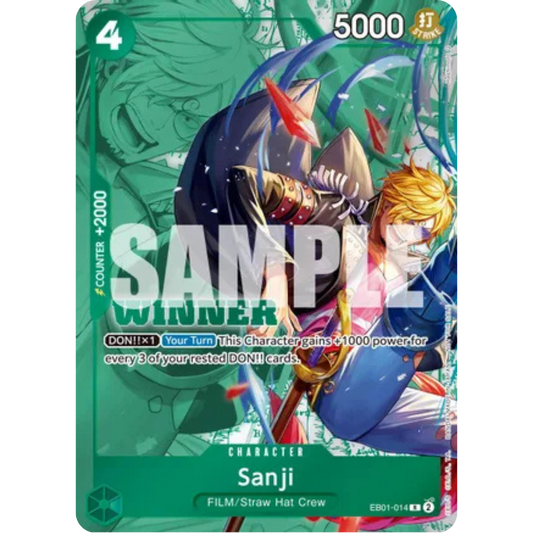 Sanji (Winner Pack 2025 Vol. 1) (EB01-014) - One Piece Promotion Cards Foil