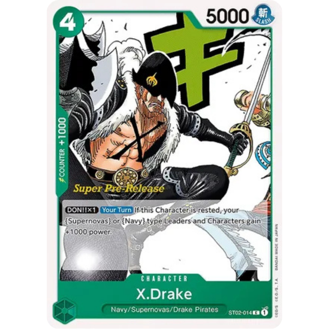 X.Drake (ST02-014) - Super Pre-Release Starter Deck 2: Worst Generation