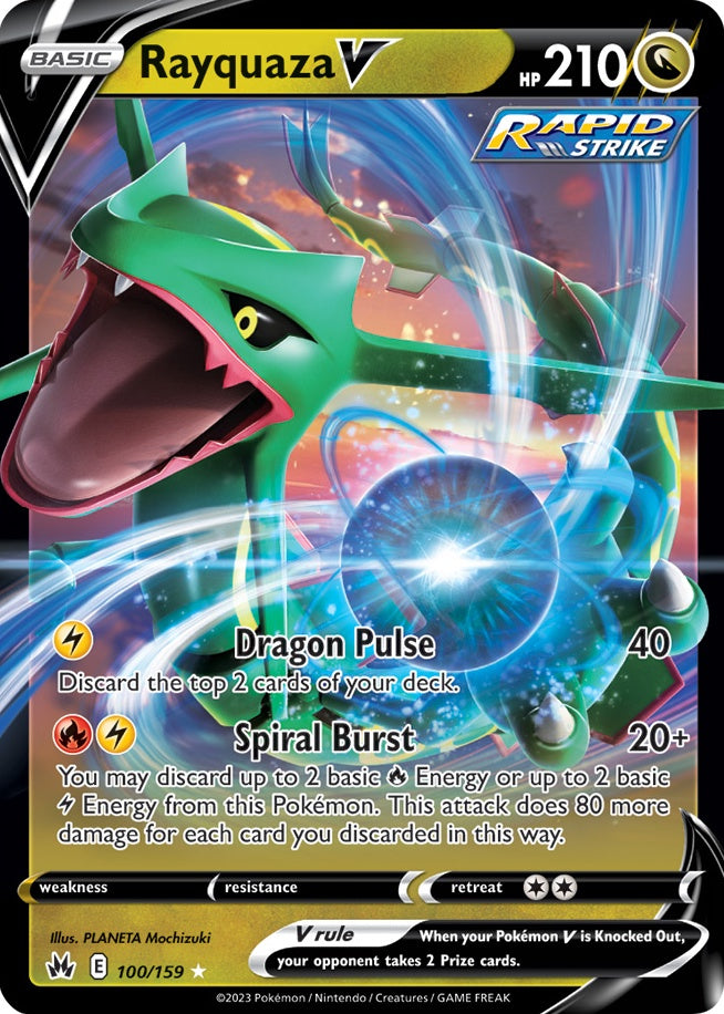 Rayquaza V 100/159 100/159  Jumbo Cards - Ultra Rare