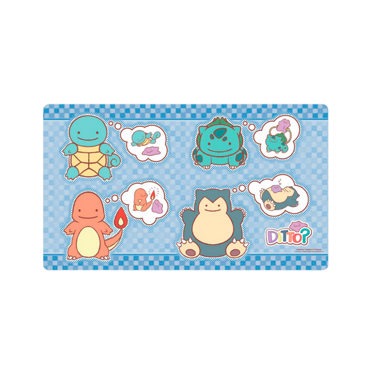 Playmat - Ditto? (Squirtle, Bulbasaur, Charmander, and Snorlax)