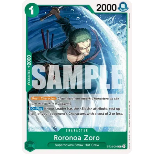 Roronoa Zoro (ST32-005) (ST32-005) - Starter Deck 32: GREEN Roronoa Zoro