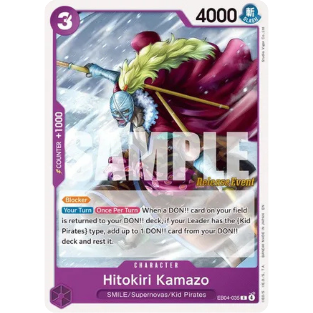 Hitokiri Kamazo (EB04-035) - The Azure Sea's Seven Release Event Cards