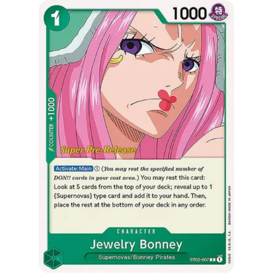 Jewelry Bonney (ST02-007) - Super Pre-Release Starter Deck 2: Worst Generation