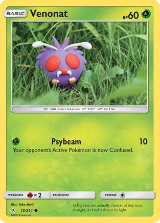 Venonat (10) 010  SM  Unbroken Bonds - Common