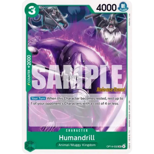 Humandrill (OP14-032) - The Azure Sea's Seven Release Event Cards