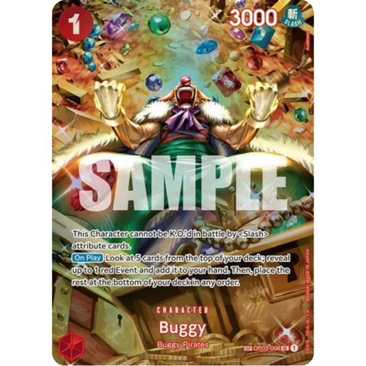 Buggy (SP) (OP03-008) - Wings of the Captain Foil