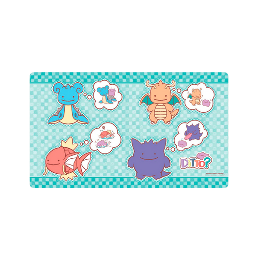 Playmat - Ditto? (Lapras, Dragonite, Magikarp, and Gengar)