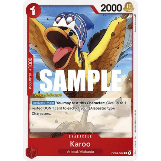 Karoo (OP04-004) - Kingdoms of Intrigue Pre-Release Cards