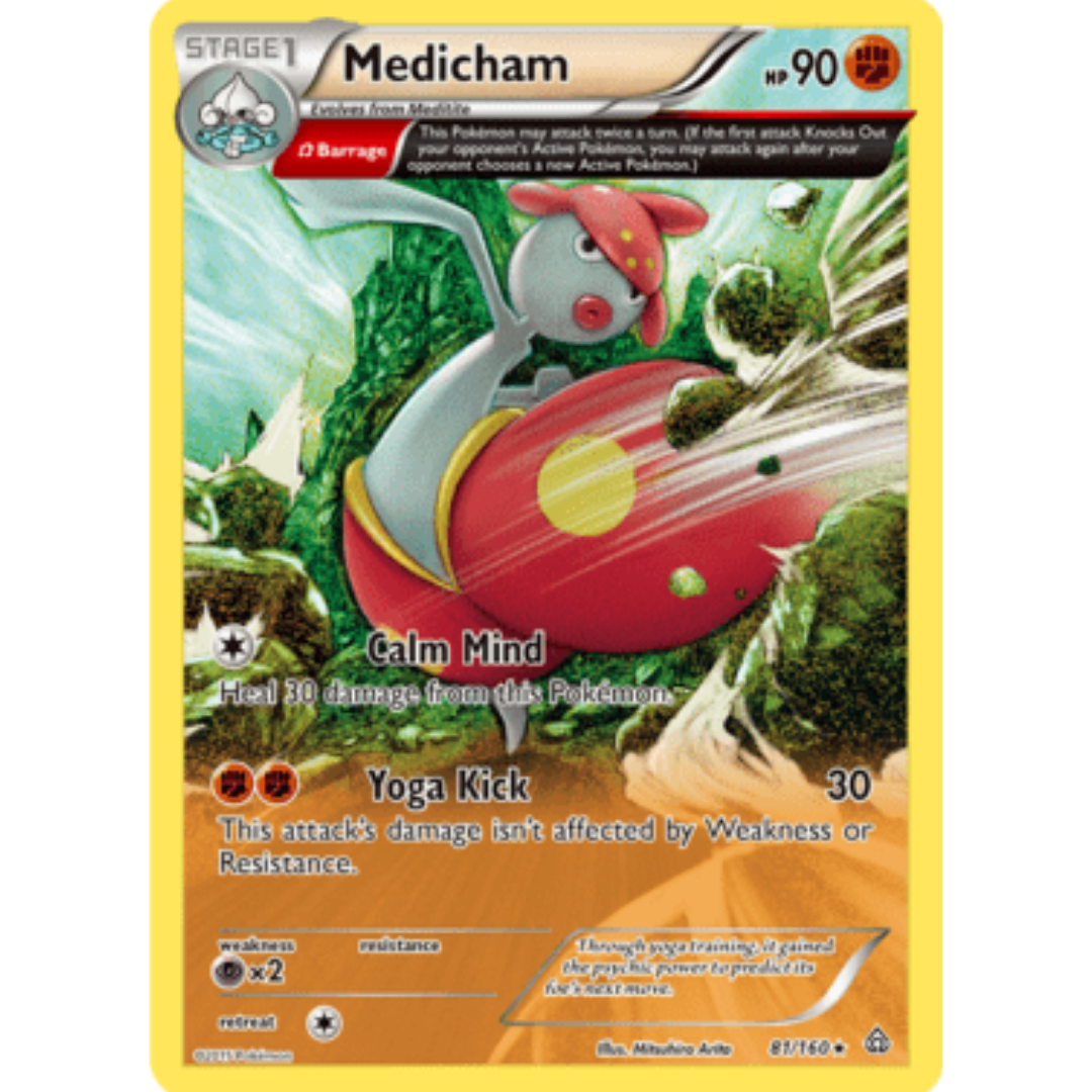 Medicham (Omega) 081  - Reverse Holofoil XY  Primal Clash - Rare
