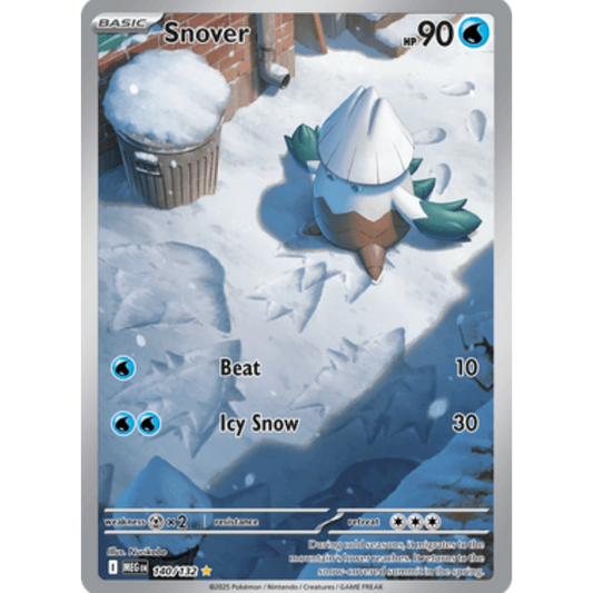 Snover 140/132  - Holofoil ME01 Mega Evolution - Shiny Rare