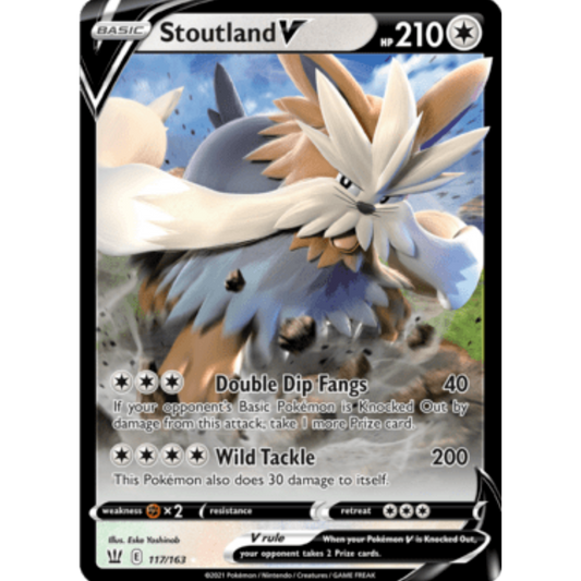Stoutland V (117/163) [Sword & Shield: Battle Styles]