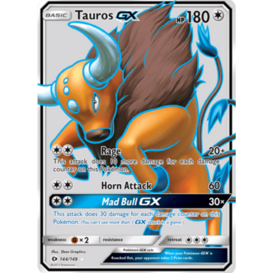Tauros GX (144/149) [Sun & Moon: Base Set]