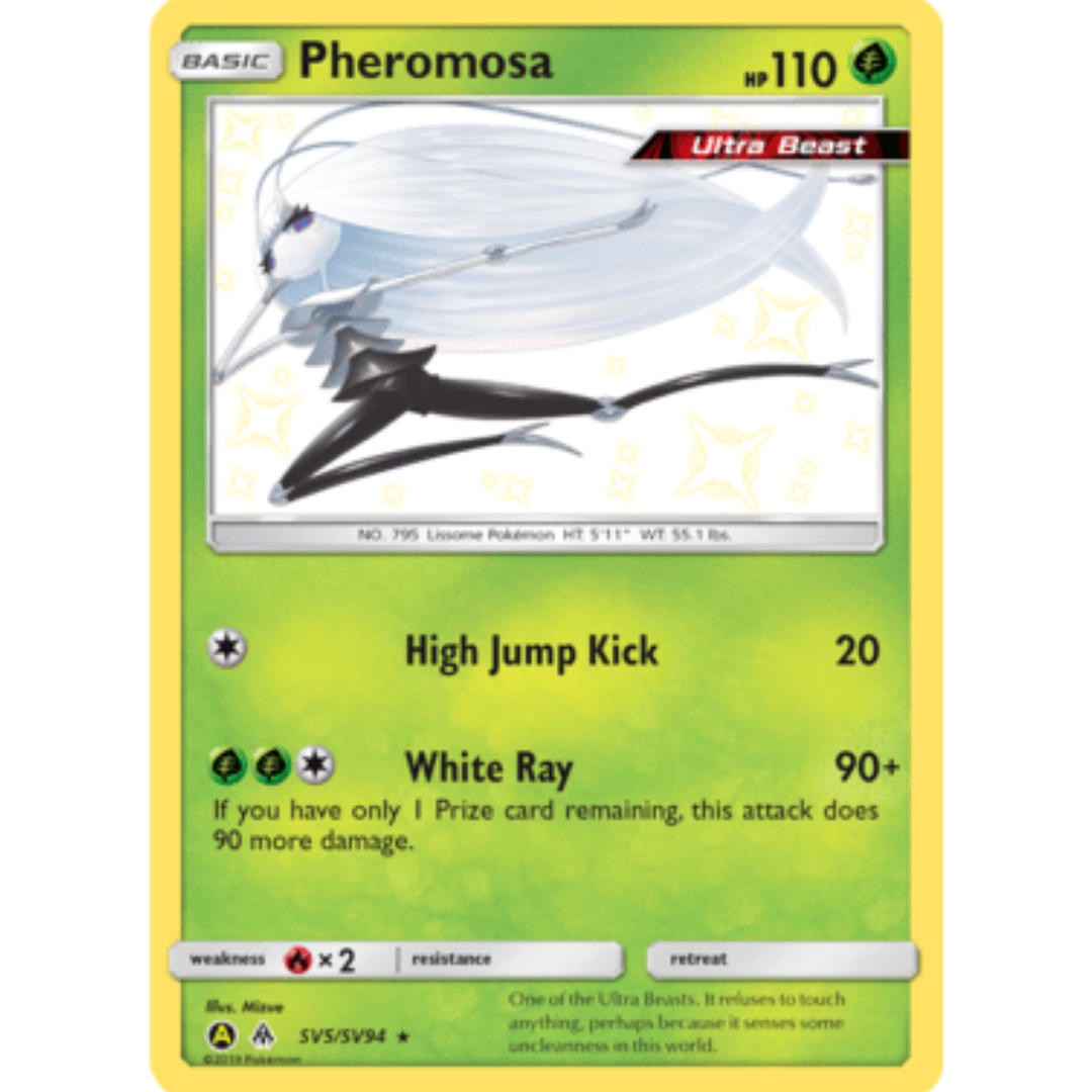 Pheromosa SV5  - Holofoil Hidden Fates Shiny Vault - Shiny Holo Rare