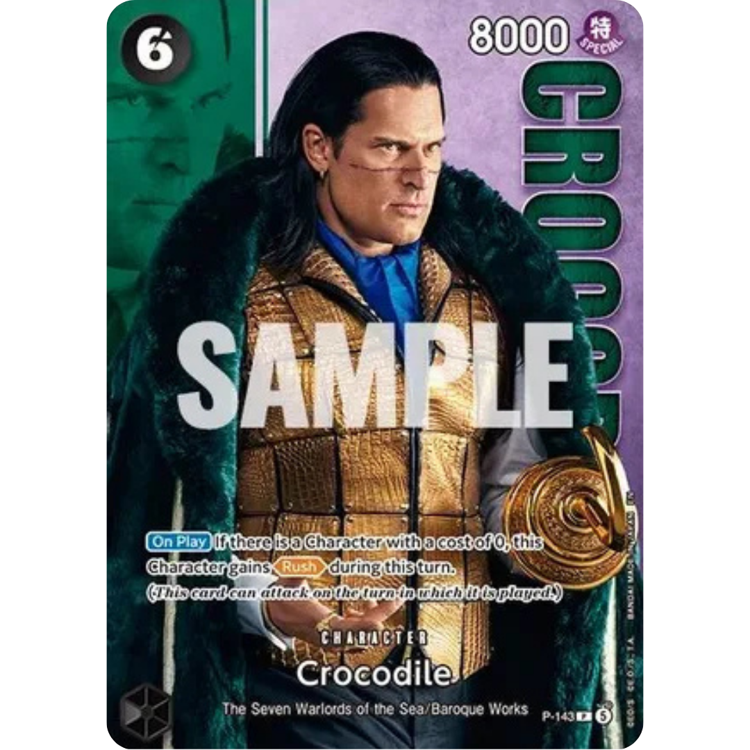 Crocodile - P-143 (Premium Card Collection -Live Action Edition Vol.2 Baroque Works-) (P-143) - One Piece Promotion Cards Foil