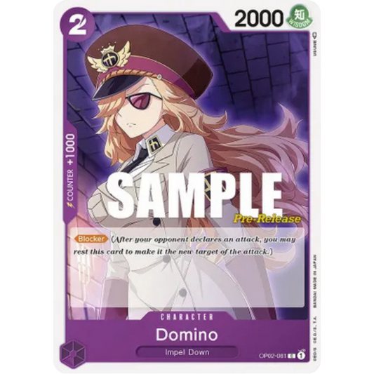 Domino (OP02-081) - Paramount War Pre-Release Cards