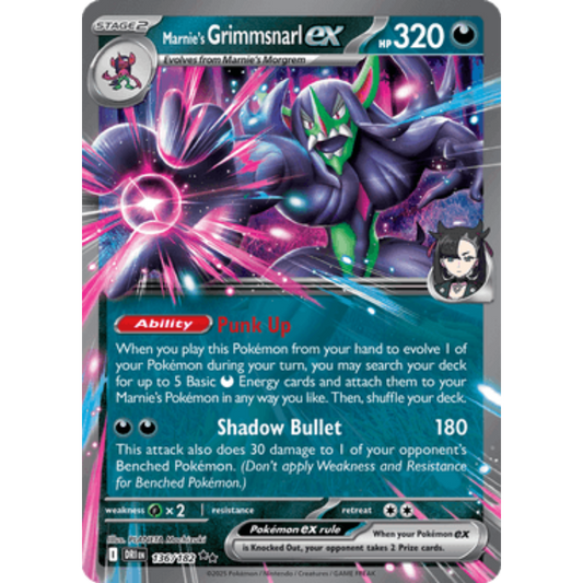 Marnie's Grimmsnarl ex 136  - Holofoil SV10 Destined Rivals - Double Rare
