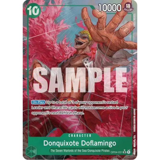 Donquixote Doflamingo (Alternate Art) (OP04-031) - Premium Booster -The Best- Foil