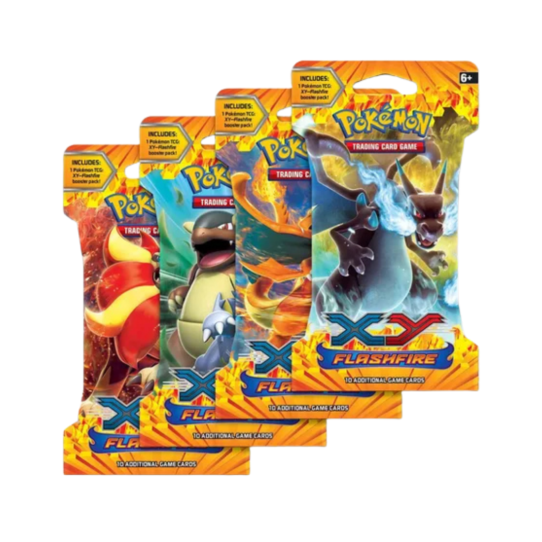 Flashfire Sleeved Booster Pack Art Bundle [Set of 4]