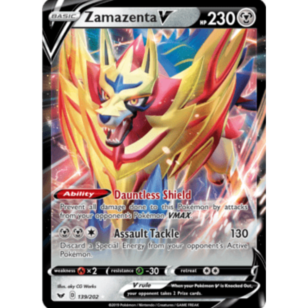 Zamazenta V - 139/202/202  - Holofoil Jumbo Cards - Promo
