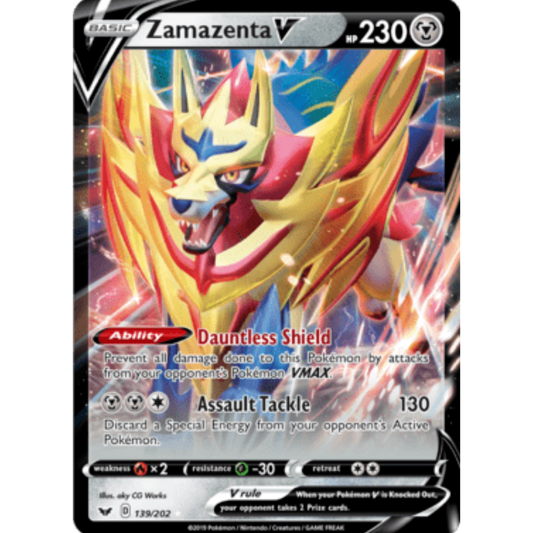 Zamazenta V - 139/202/202  - Holofoil Jumbo Cards - Promo
