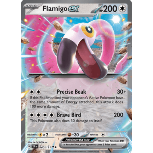Flamigo ex 160/191  - Holofoil SV08 Surging Sparks - Double Rare