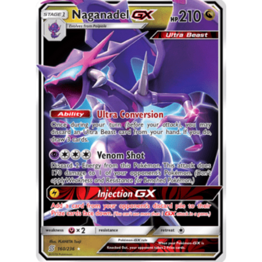 Naganadel GX 160/236  - Holofoil SM  Unified Minds - Ultra Rare