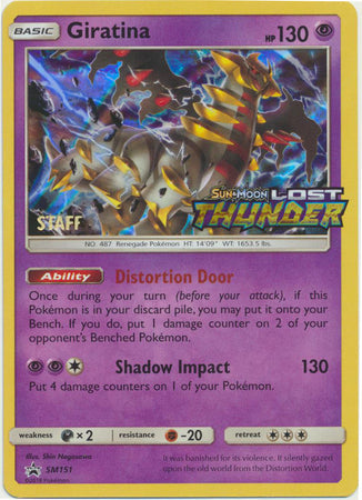 Giratina - SM151 (Prerelease) [Staff]  - Holofoil SM Promos - Promo