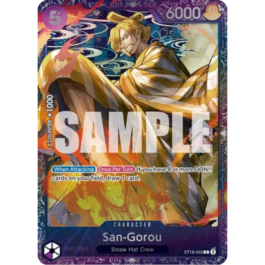 San-Gorou (Treasure Cup 2025) (ST18-003) - One Piece Promotion Cards Foil