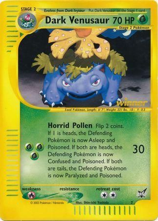 Dark Venusaur - 7 (Best of Game 7 Promo)  Jumbo Cards - Promo