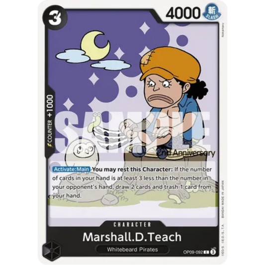 Marshall.D.Teach (092) (OP09-092) - Emperors in the New World: 2nd Anniversary Tournament Cards