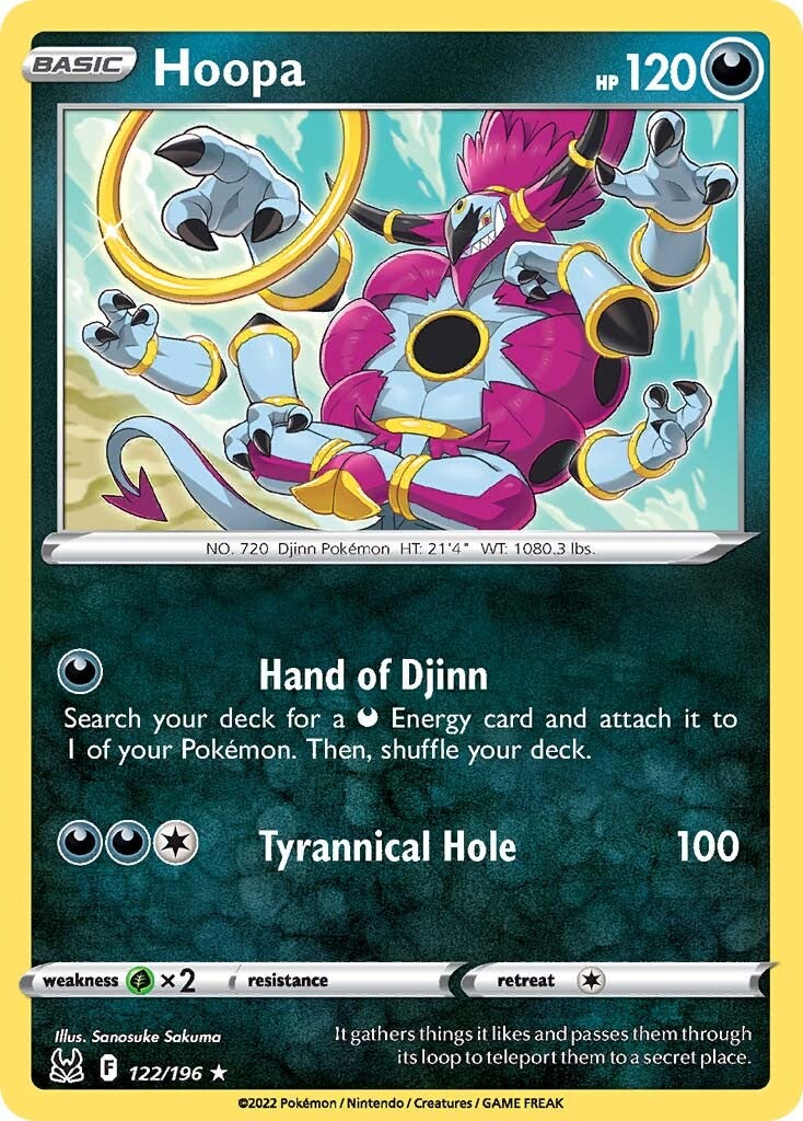 Hoopa 122  SWSH11 Lost Origin - Rare
