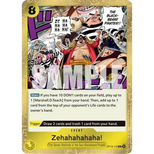 Zehahahahaha! (OP16-116) - The Time of Battle Foil