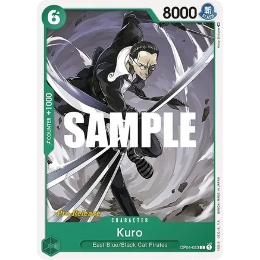 Kuro (OP04-023) - Kingdoms of Intrigue Pre-Release Cards