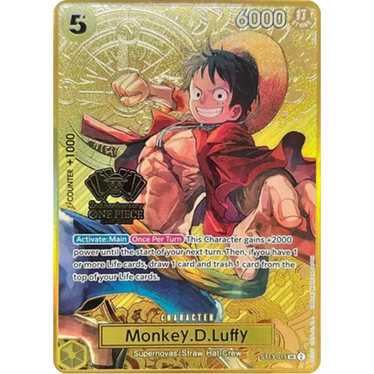 Monkey.D.Luffy (One Piece Japanese Version 2nd Anniversary Set) (ST13-015) - One Piece Promotion Cards Foil