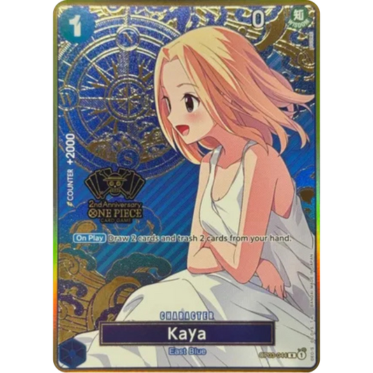 Kaya (One Piece Japanese Version 2nd Anniversary Set) (OP03-044) - One Piece Promotion Cards Foil