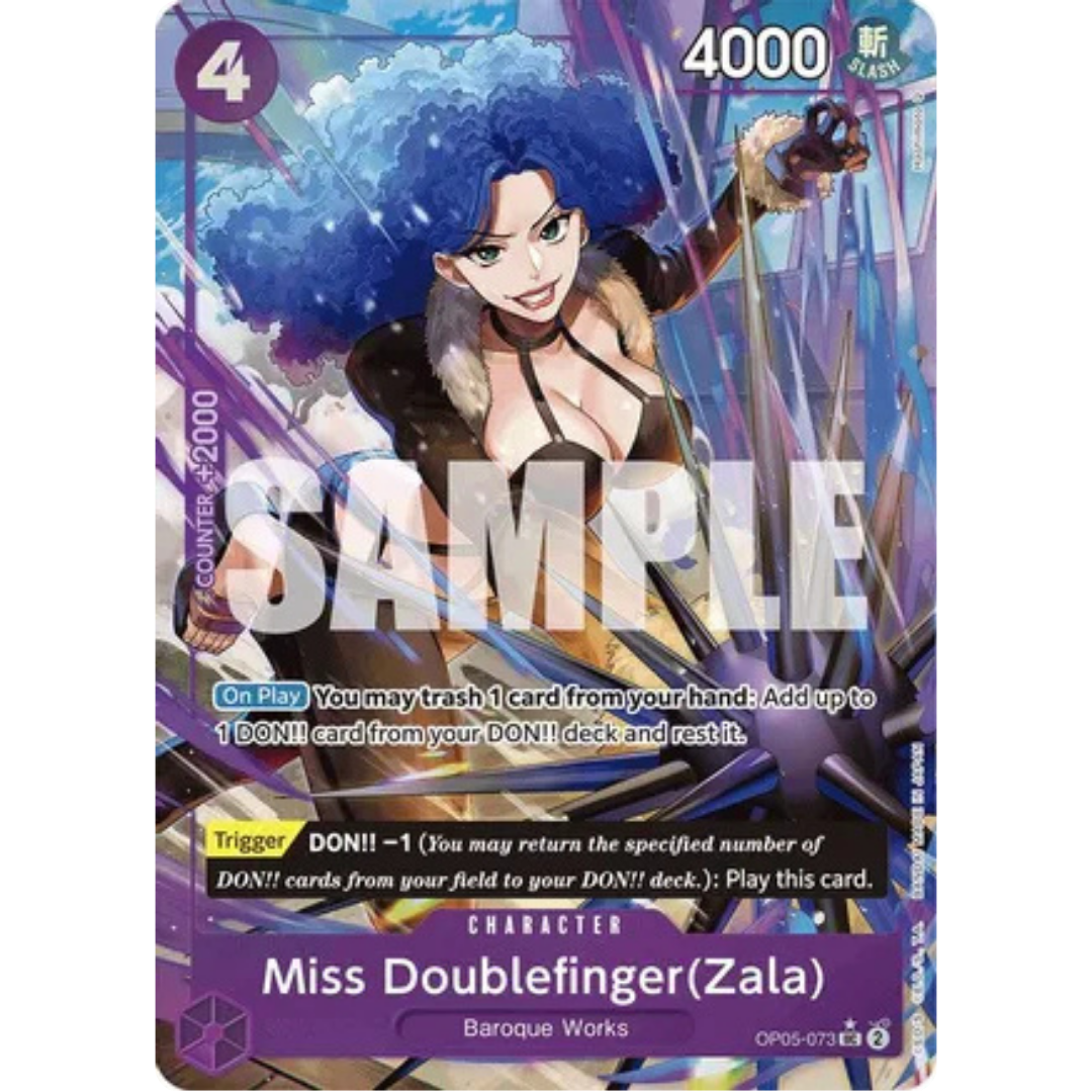 Miss Doublefinger(Zala) (Full Art) (OP05-073) - Premium Booster -The Best- Foil