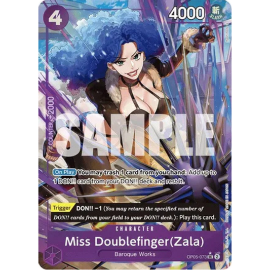 Miss Doublefinger(Zala) (Full Art) (OP05-073) - Premium Booster -The Best- Foil