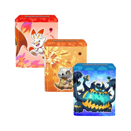 Pokemon Stacking Tins: Fighting-Fire-Darkness [Set of 3]