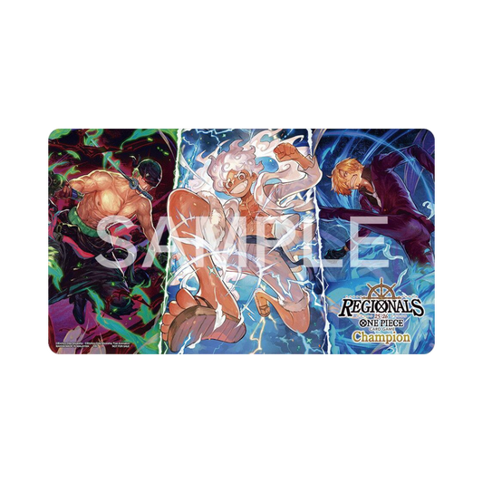 One Piece Official Playmat - Zoro, Luffy & Sanji (2025/26 Regionals Champion)