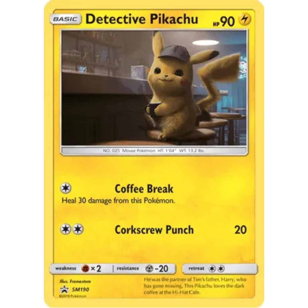 Detective Pikachu SM190  - Holofoil SM Promos - Promo