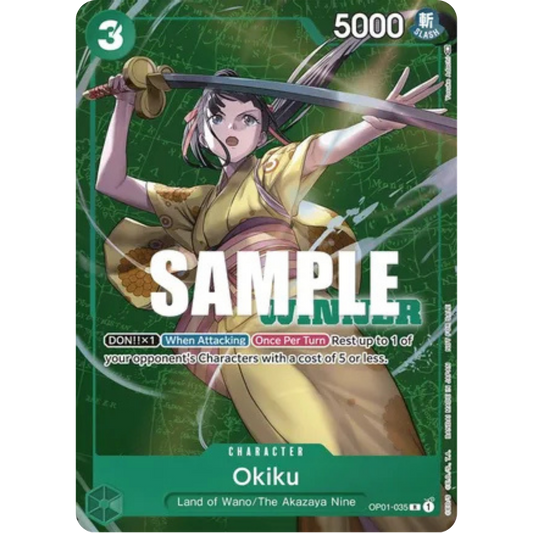 Okiku (Winner Pack Vol. 4) (OP01-035) - One Piece Promotion Cards Foil