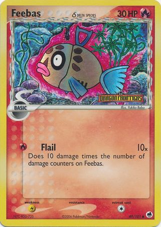 Feebas (Delta Species) 049  - Reverse Holofoil Dragon Frontiers - Common