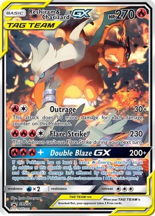 Reshiram & Charizard GX SM201  - Holofoil SM Promos - Promo